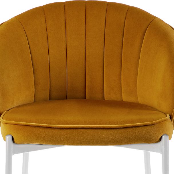 Полубарный стул Миэль горчичный/белый - Вид 7