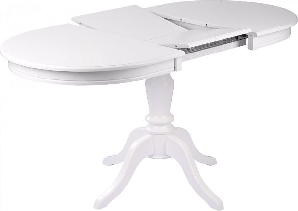 Стол деревянный раздвижной Анфея 110(150)х75х76 Белый - Вид 3