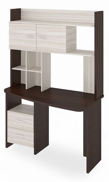 Стол компьютерный Домино Lite СКЛ-Крл120+НКЛХ-120 ВК ПРАВ Венге/Карамель правый - Вид 1