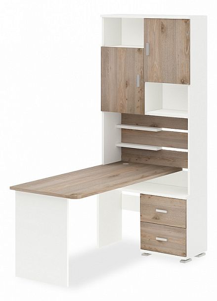 Стол компьютерный Домино СР-720/160 Белый/Нельсон правый - Вид 1
