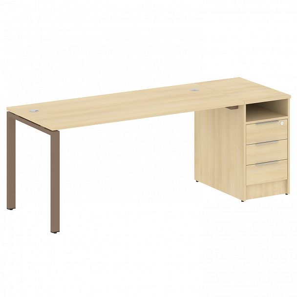 Рабочая станция "Metal System" БП.РС-СТП -1.4 акация/мокко - Вид 1