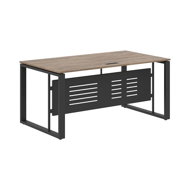 Стол руководителя EST 169M Кария Пальмира/Антрацит 1600х900х750 ENIO - Вид 1