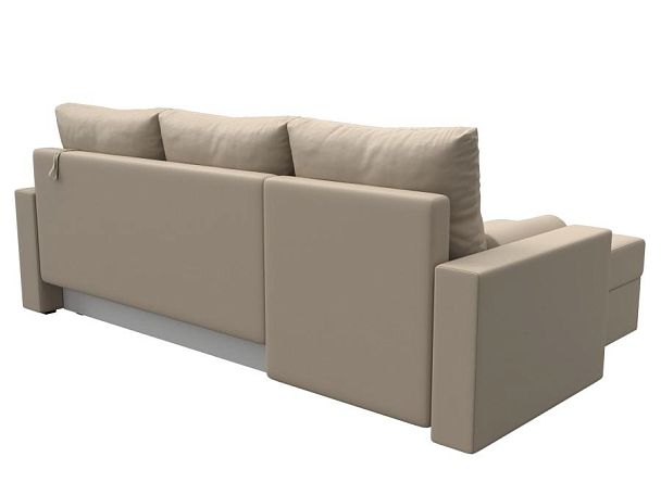 Диван угловой Верона Лайт угол левый (полностью экокожа бежевая) - Вид 6