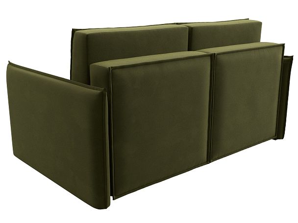 Диван прямой Либерти мини Микровельвет зеленый - Вид 6