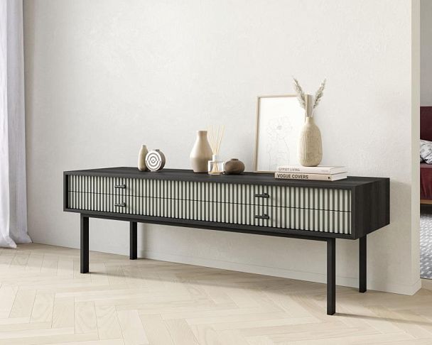 Консоль с двумя ящиками Emerson арт EM23/gray/L - Вид 3