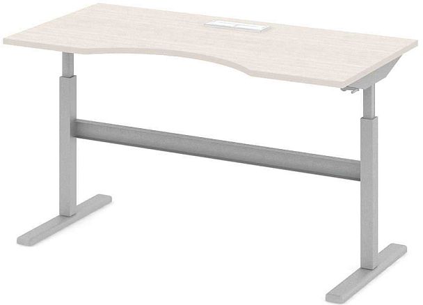 Стол офисный рабочий "Трансформер"  ПК-ТРС-СТЭ160Х80КК/МРМ-В1-30 дуб альпийский - Вид 1