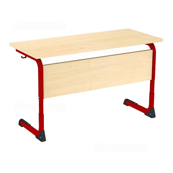 Стол ученический, 2-местный, регулируемый на плоскоовальной трубе, гр.4-6 - Вид 4