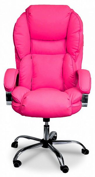 Кресло для руководителя Барон КВ-12-131112 ярко-розовое - Вид 1