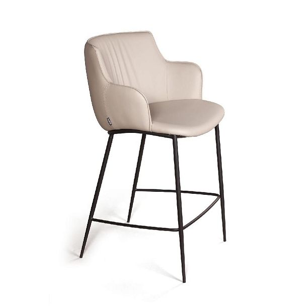 Стул полубарный Sofia, иск.кожа soft-touch, серый - Вид 4