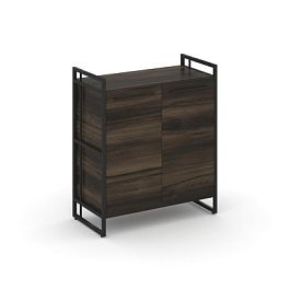 Rift Шкаф 2 ниши широкий RF.SS-21 Дуб Мали/Металл Черный 798*396*924 - Фото предпросмотра