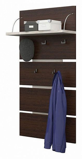 Вешалка настенная Домино СТ-50 Венге/Карамель - Вид 2