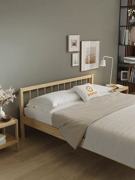 Кровать деревянная Мечта 4 1400х2000, береза, цвет натуральный - Вид 4