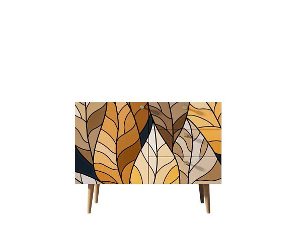 Комод Berber три ящика и дверка 08 принт арт BB34/Print_08 - Вид 1