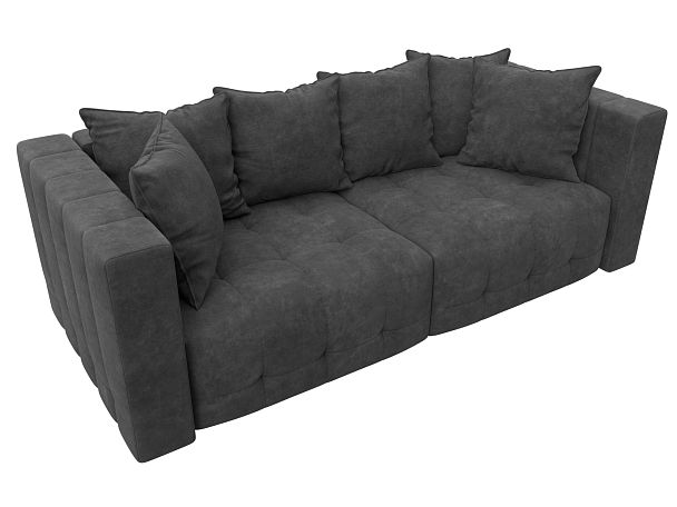 Диван прямой Лига-052 НПБ Велюр серый - Вид 6