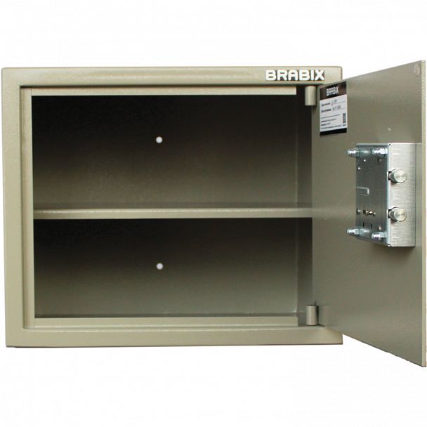 Сейф мебельный BRABIX "D-29m", 290х350х300 мм, 9 кг, ключевой замок, крепление к стене, 291163 - Вид 4