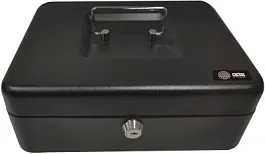 Ящик для денег Cactus CS-CB-003 90x250x180мм ключевой графитовый сталь 1.367кг - Фото предпросмотра