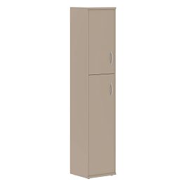 Шкаф колонка с глухой малой и средней дверьми СУ-1.8(L) Мокачино 406х365х1975 IMAGO - Фото предпросмотра