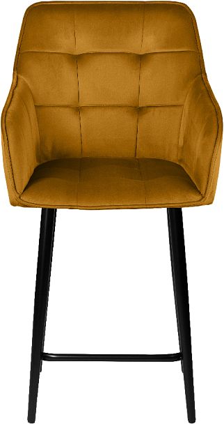 Полубарное поворотное кресло Мони К, Confetti chai tea/черный - Вид 3