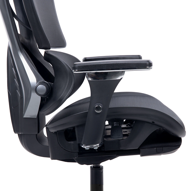 Кресло ATRONE (АТРОН) "Optimus ER-707", адаптивный механизм со слайдером, сетка, черный/серый, 532967 - Вид 16