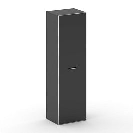 Cross Шкаф средний высокий универсальный CR.SM-102 black Базальт UM/Лакобель Черный 600*460*2000 - Фото предпросмотра