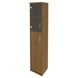 Riva Шкаф высокий узкий левый А.СУ-1.7 (L) Орех 404*365*1980 - Фото предпросмотра