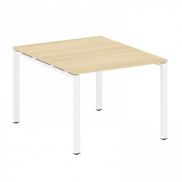 Стол для переговоров "Metal System" БП.ПРГ-1.1 акация/белый - Вид 1