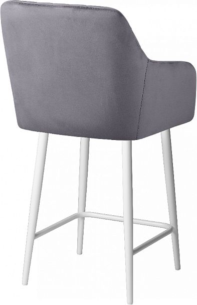 Комплект полубарных поворотных кресел Барли К, темно-серый H-15/белый, 2 шт. - Вид 5