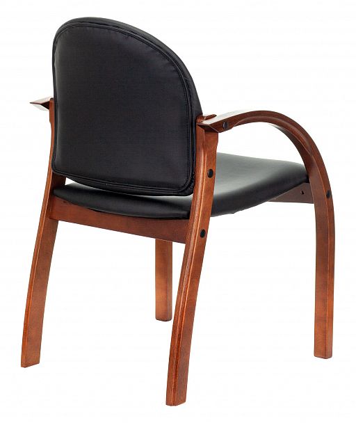 Стул ДЖУНО черный эко.кожа на ножках дерево - Вид 4