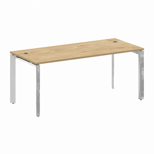 Стол рабочий руководителя на П-образном м/к "ONIX DIRECT LUX" M-O.MP-SRR-5.8 тиквуд светлый - Вид 1