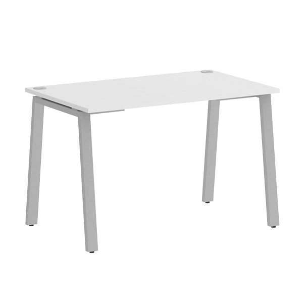 Home Office Стол письменный VR.SP-3-118.A Белый бриллиант/Серый металл 1180*720*750 - Вид 1