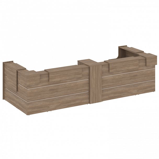 Ресепшн П-образный "Onix" O.R-K-37 дуб аризона - Вид 2