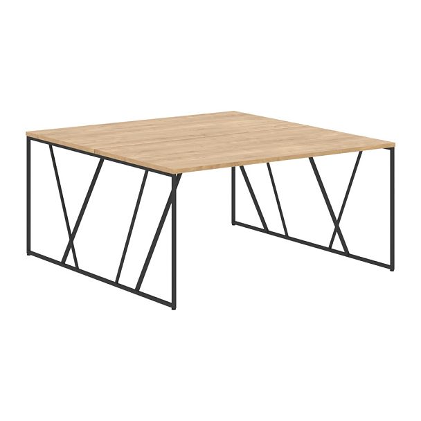 Стол LWST 1516 Дуб Бофорд/Черный 1560х1606х750 LOFTIS - Вид 1