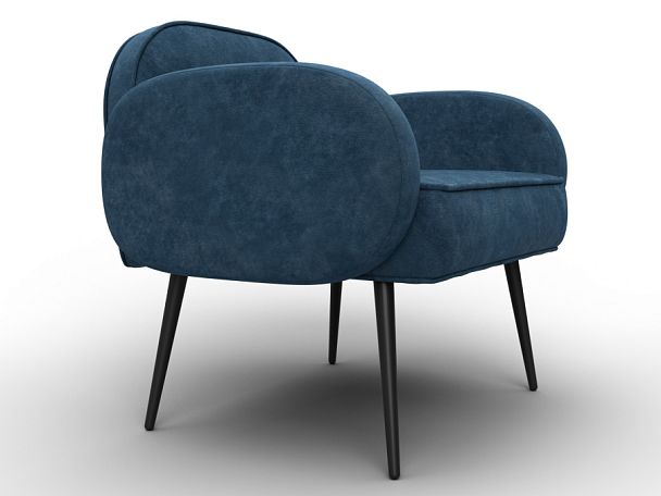 Кресло Лига-086 Велюр синий - Вид 3