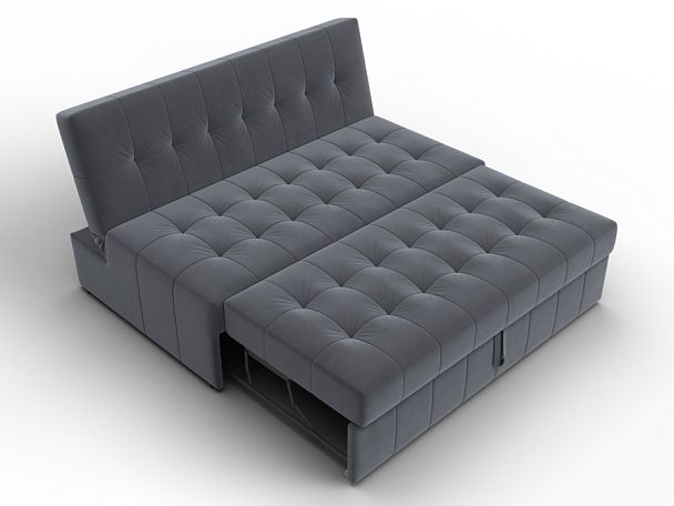 Диван прямой Лига-107 (140) Велюр серый - Вид 7