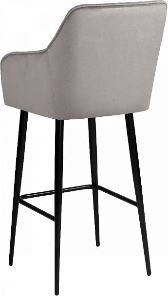 Комплект барных поворотных кресел Мони К, Confetti silver/черный, 2 шт. - Вид 6