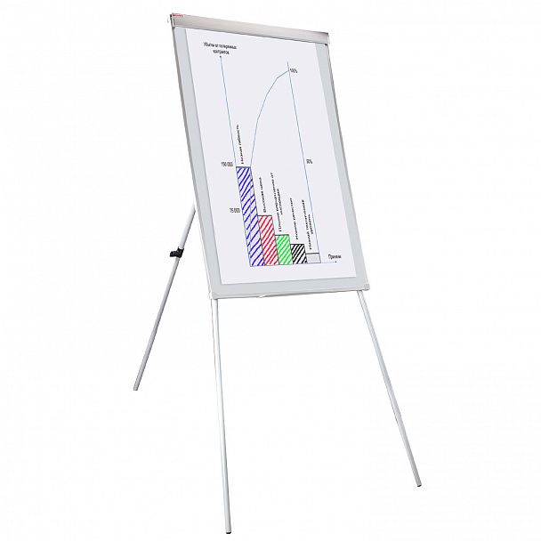 Доска-флипчарт магнитно-маркерная 70х100 см, на треноге, Польша, BRAUBERG Extra, 237724 - Вид 10