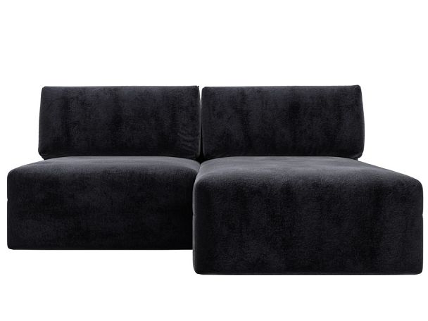 Диван угловой модульный Лига-060 НПБ угол универсальный Велюр серый - Вид 1