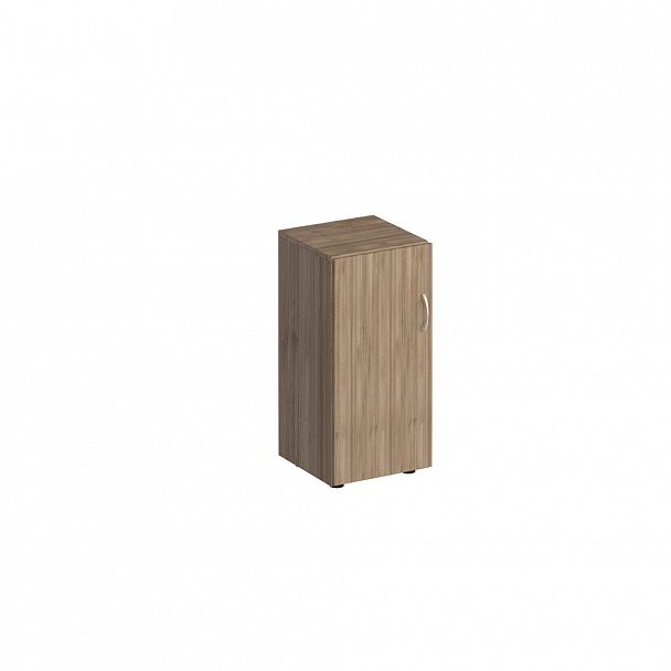 Шкаф для документов низкий узкий закрытый "Комфорт" К 508 дуб шамони темный - Вид 1