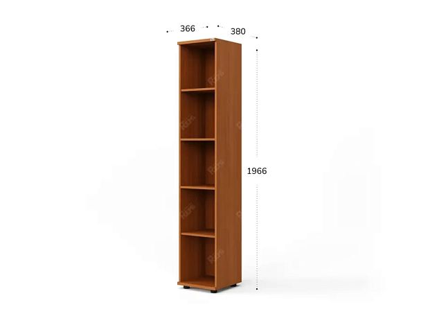 UNITY РШ-4 ВИШНЯ Стеллаж открытый Прямой 366x380x1966 - Вид 5