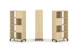 Стайл Проджект Набор стеллажа 2-х сторон., 4 яр. SN.NSD-421 Акация Лорка/Металл Антрацит 754*400*161 - Фото предпросмотра