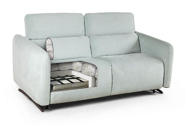 Rimini диван-кровать прямой замша мятный - Вид 8