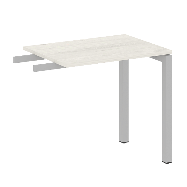 Metal System Quattro Приставной элемент на П-образном м/к 50БП.ПР-2 Дуб наварра/Серый металл 800*600*750 - Вид 1