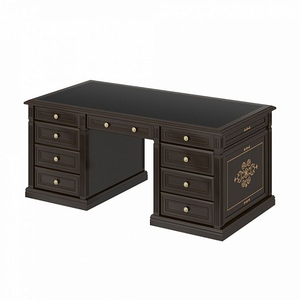 Стол "Версаль люкс" ПК-ВРЛ-СТ205Х90И3К/КП/1-В1-981 темный орех - Вид 1