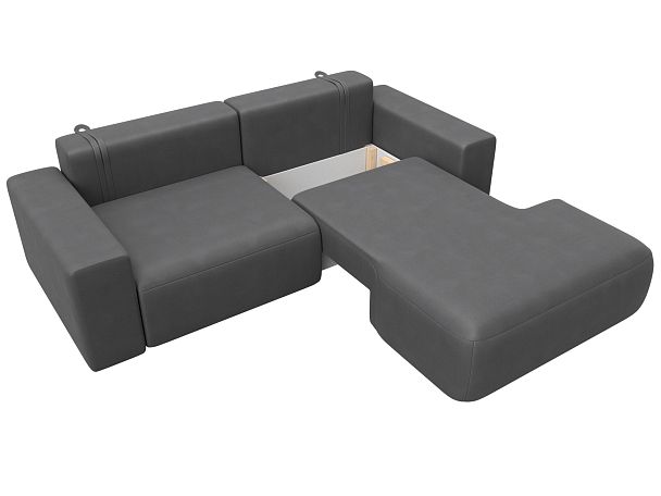 Диван угловой Лига-036 НПБ Классик правый угол Искусственная замша серый - Вид 7