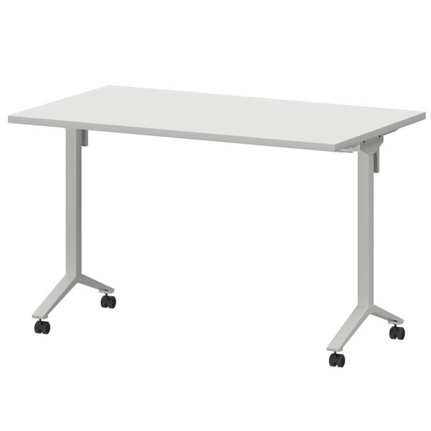Стол мобильный складной МБ25-120.70 Белый/Белый 1200x700x750 Моби - Вид 1