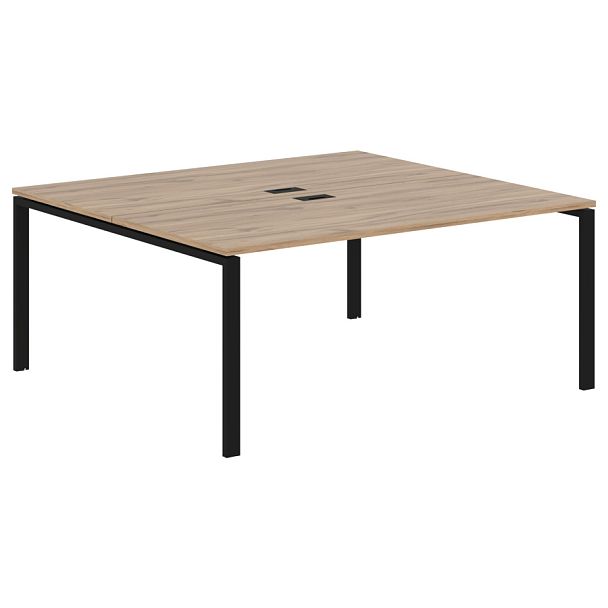 Стол 2-х местный EUWST 1716 Дуб Денвер светлый/Черный 1760х1606х750 EDIS - Вид 1