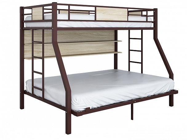 Двухъярусная кровать "Гранада П 140" серый - Вид 2