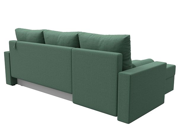 Диван угловой Верона Лайт левый угол Рогожка зеленый - Вид 6