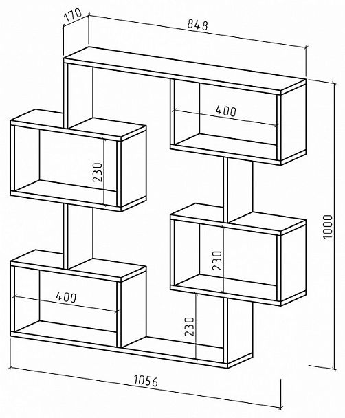 Полка навесная Лайт-14 - Вид 2