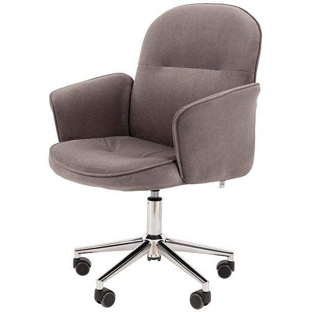 Кресло CHAIRMAN HOME 130, ткань велюр, серый - Вид 5